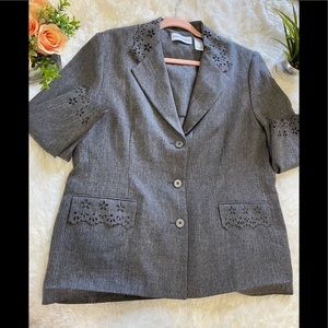 Alfred dunner women’s jackets size : 14  Gray